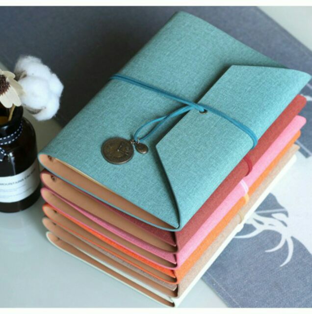 Sổ bullet journal planner A5 bìa còng phong cách vintage A5