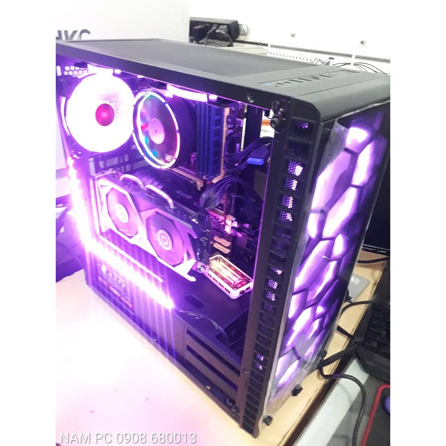 Fan led RGB Coolmoon V1, có hub remote