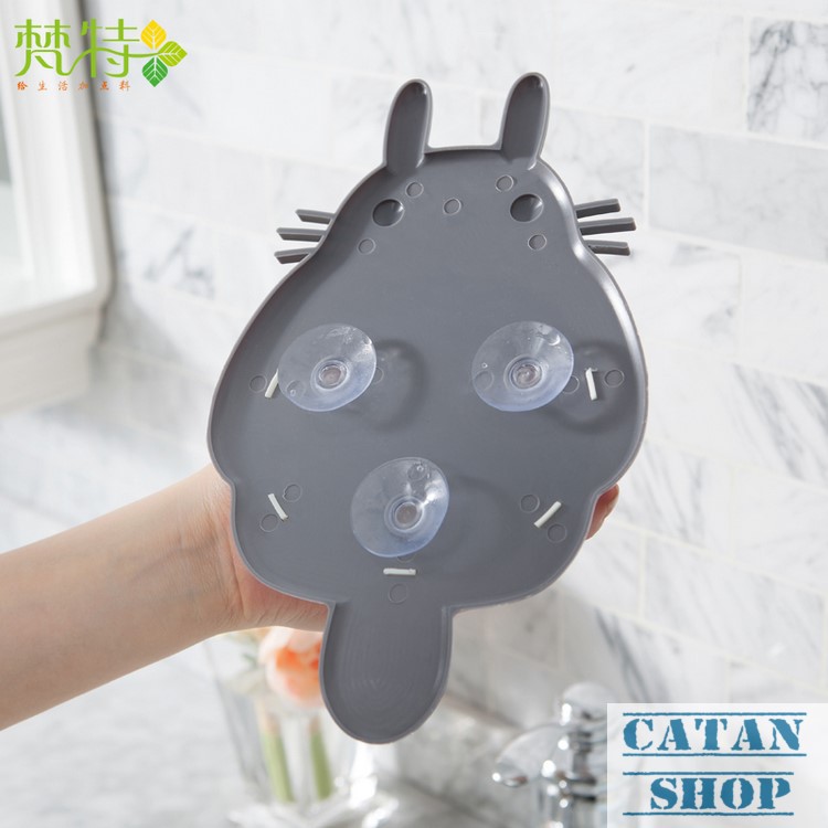 Combo 2 Hộp đựng, kệ treo bàn chải TOTORO siêu cute, hít chân không tiện dụng, KEM ĐÁNH RĂNG GD30-HBCTotoro-2