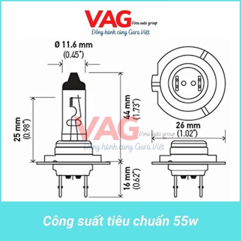 [Chính hãng] Bóng đèn pha NARVA H7 12V 55W chính hãng  của Đức