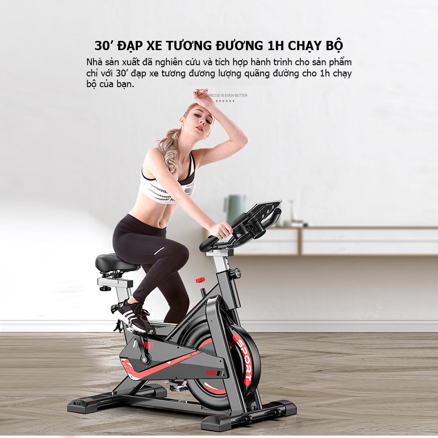 Xe đạp tập Gym JOBUR GH 707 - Xe đạp tập thể dục ĐA NĂNG tại nhà Hàng nhập khẩu CAO CẤP - Khung sườn thép chống gỉ