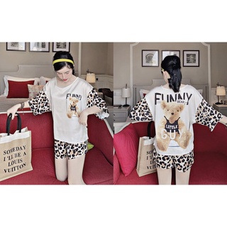 Bộ Cộc Đùi Pyjamas Latin cao cấp, mềm mịn
