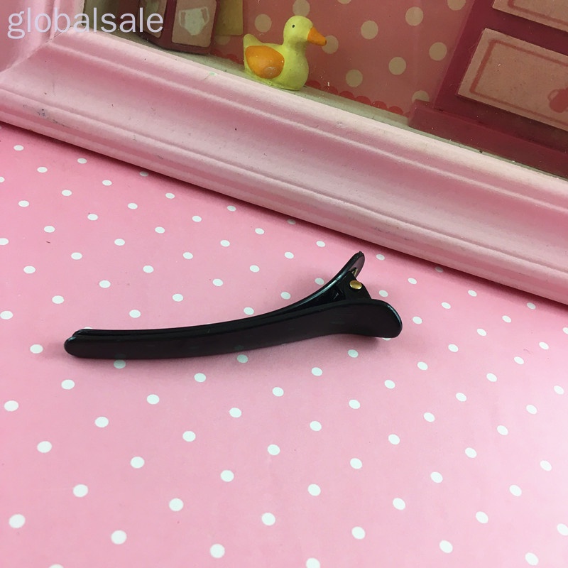 [Hàng mới về] Kẹp tóc dài làm từ nhựa màu đen chống trượt chuyên dụng cho salon làm tóc