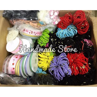 Combo 10 chun buộc tóc làm handmade