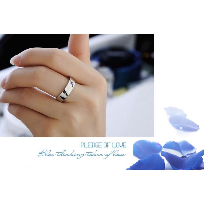 Nhẫn đôi Bạc Hiểu Minh NC079 - Mãi mãi