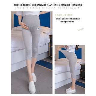 Quần legging nữ lửng thời trang tinh tế dành cho bà bầu