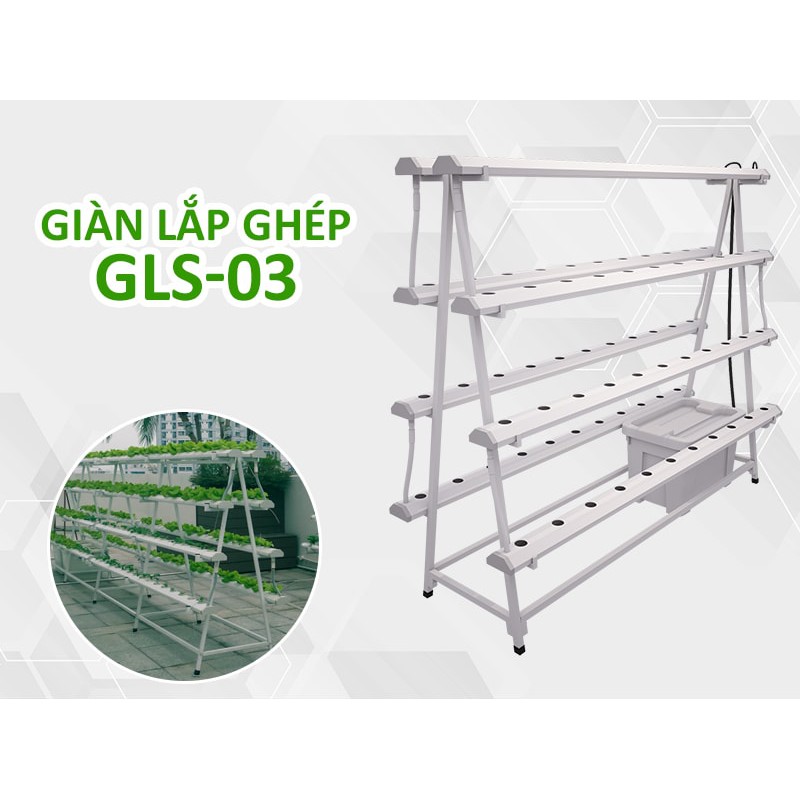 Giàn trồng rau thủy canh chữ A GLS-03