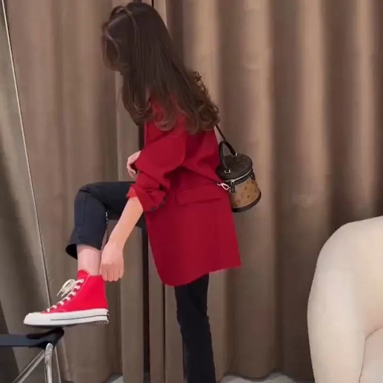 Áo Khoác Blazer Thiết Kế Mới Thanh Lịch Thời Trang Dành Cho Nữ