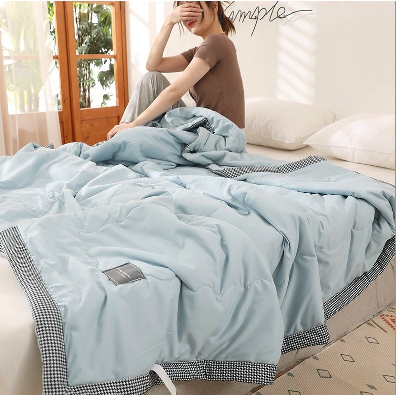 Chăn hè cao cấp Zara Home (2*2.3m) - xanh biển