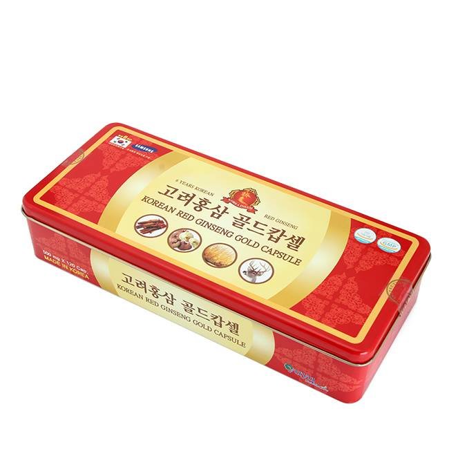 Viên Hồng Sâm Đông Trùng Hạ Thảo kết hợp Nấm Linh Chi và Nhung Hươu tặng kèm 1 hộp kẹo Sâm mềm Hàn Quốc 200g