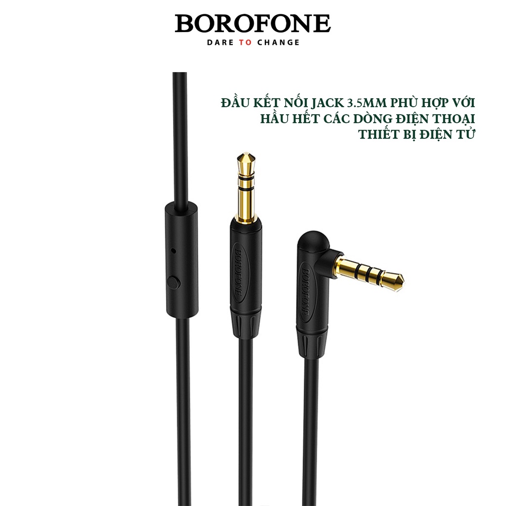 Cáp truyền dữ liệu/kết nối âm thanh BOROFONE AUX BL5 có mic - AK Mobile