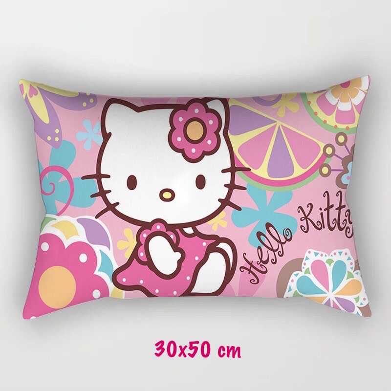 Gối nằm chữ nhật Hello Kitty cho bé 30x50 cm