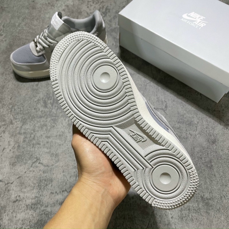 GIÀY AF XÁM GREY PHẢN QUANG SC DA THẬT