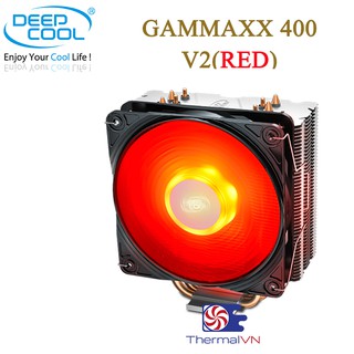 Quạt tản nhiệt cpu DeepCool GAMMAXX 400 V2(RED) - Led đỏ, hiệu năng giảm nhiệt cực tốt