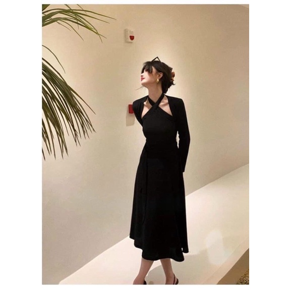 Set Váy Yếm Cardigan Hot Mùa Thu Đông