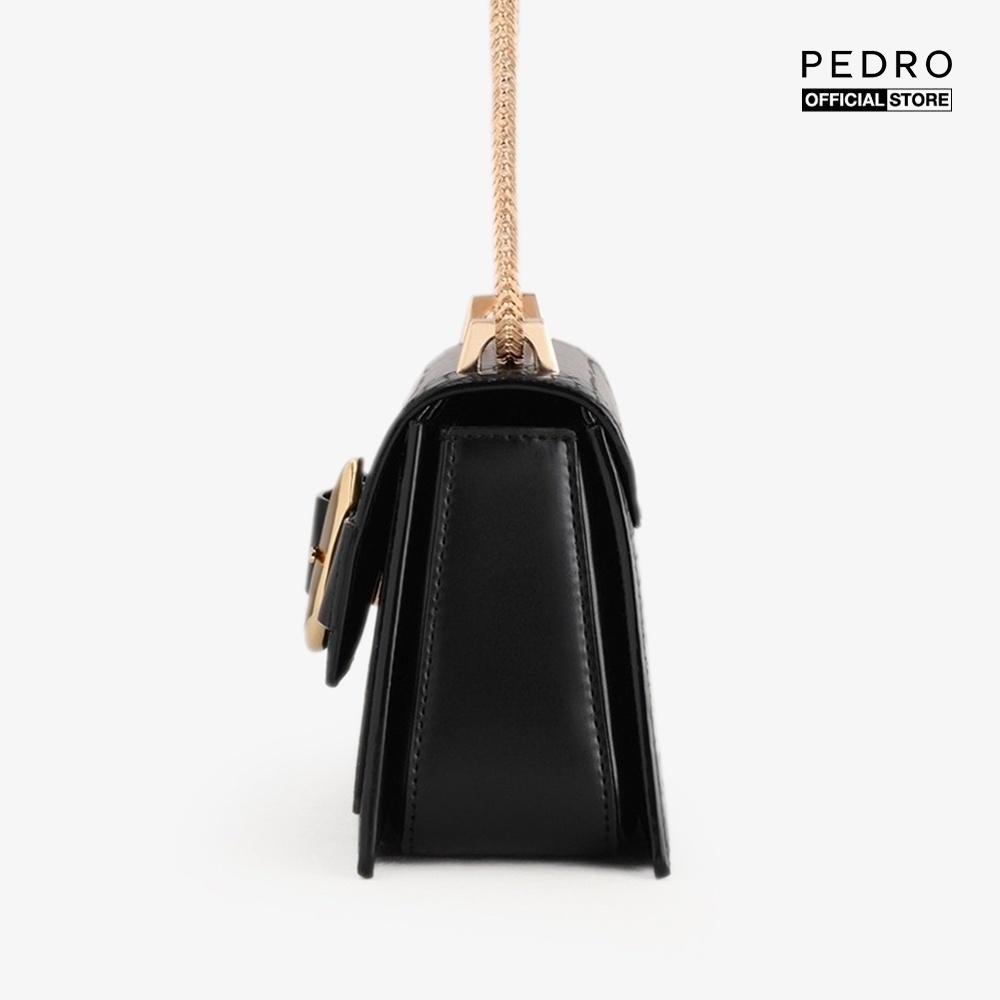 PEDRO - Túi đeo chéo chữ nhật Buckled Croc Effect PW2-75060043-01