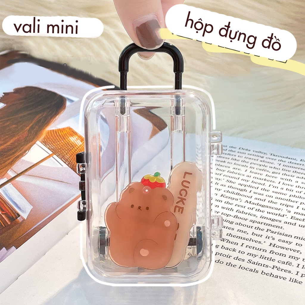 Hộp Nhựa Đựng Đồ Mini Hình Vali Suitcase