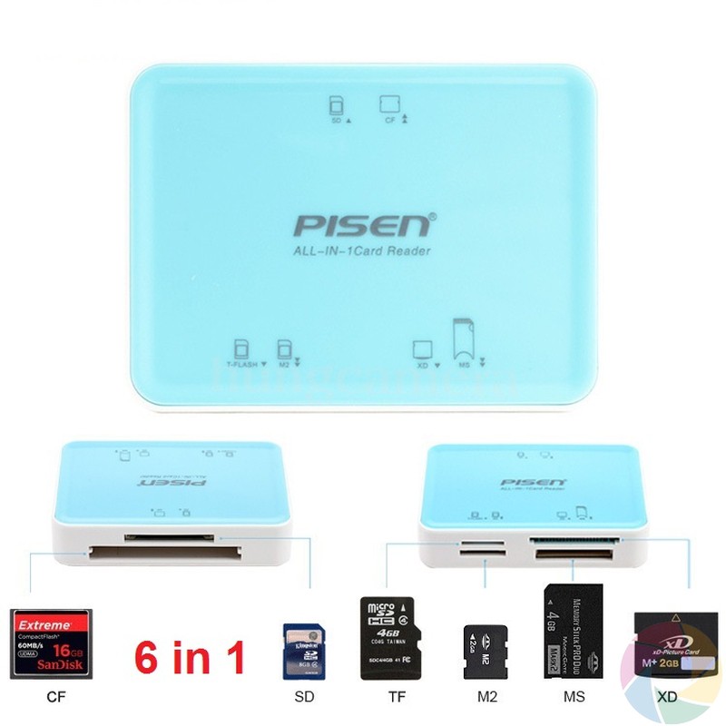 Đầu đọc thẻ nhớ đa năng CF/SD/MicroSD/M2/MS/XD