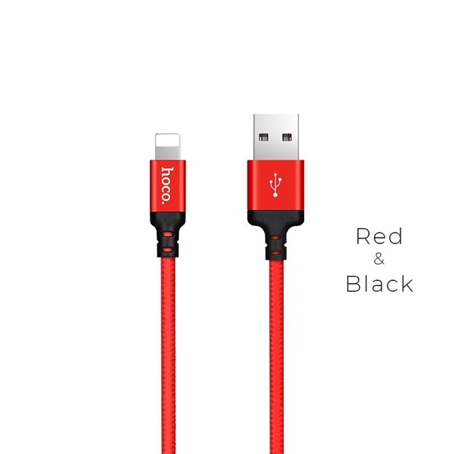 ✔NOWSHIP✔Cáp Sạc dây dù HoCo X14 Cổng ra USB  Cáp IP6/7/8/8Plus/X/XsMax máy nghe nhạc táo,máy tính bảng táo