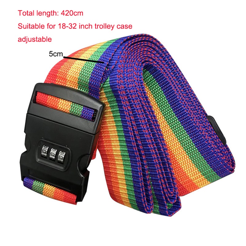 Dây Đai Có Khóa Mật Khẩu Cho Va Li Du Lịch