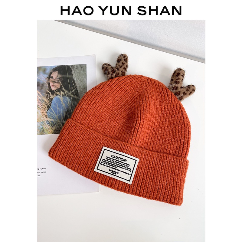 Mũ len trùm tai giữ ấm phong cách Hàn Quốc dễ thương cho nữ
