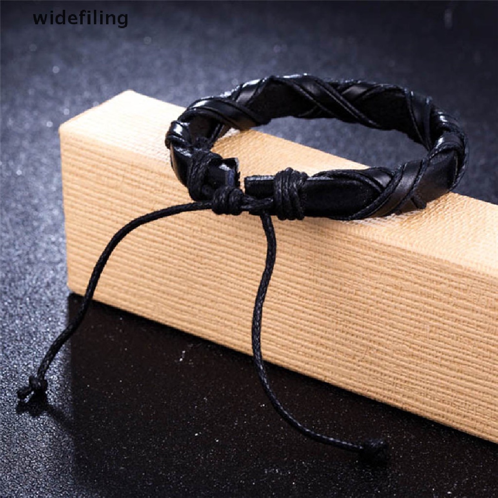 Vòng Đeo Tay Bằng Da Handmade Có Thể Điều Chỉnh Kích Thước Dành Cho Nam Và Nữ