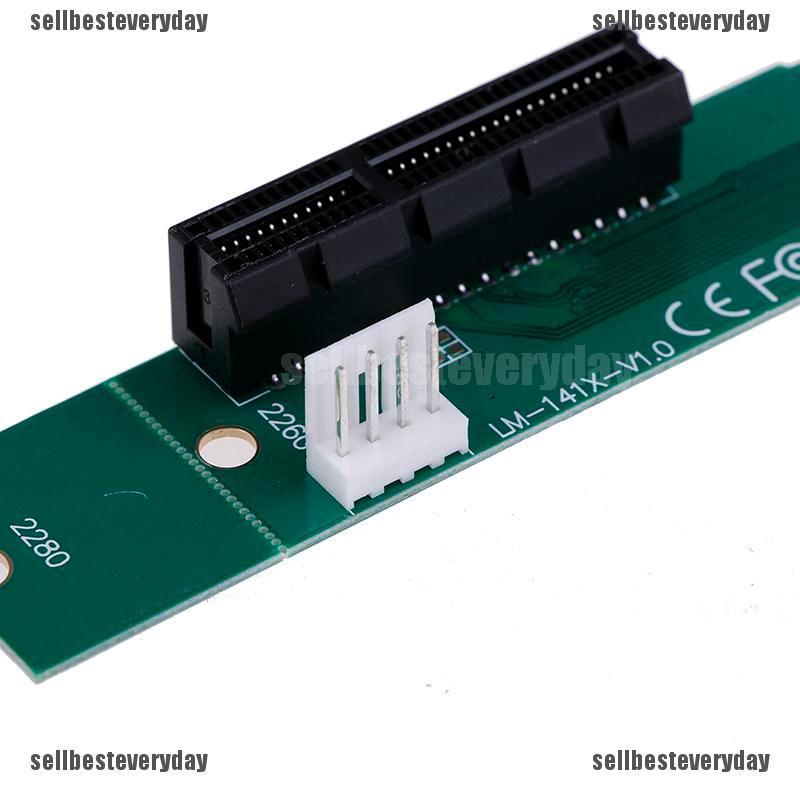 Bộ Chuyển Đổi Pci-e 1x / 4x Card Ssd Sang Ngff M.2 M Key Pcie Adapter + Driver