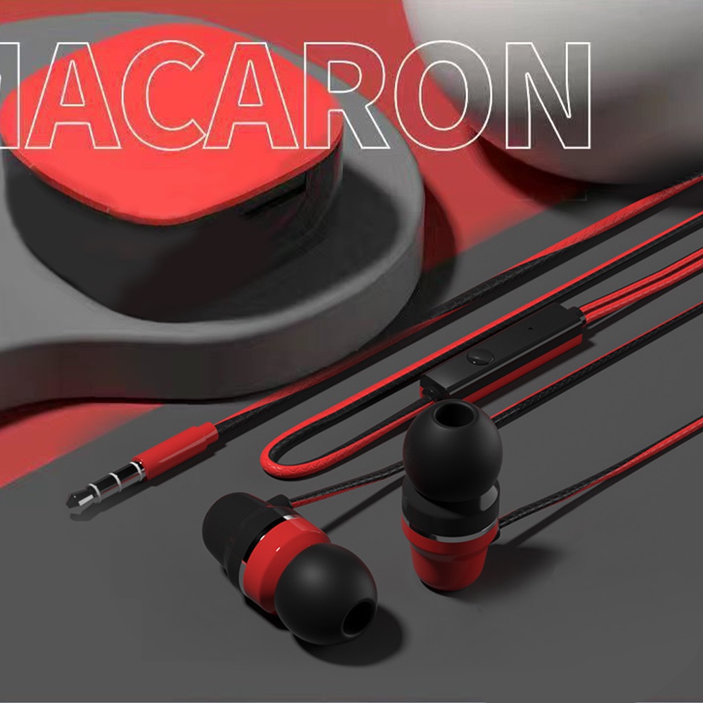 Tai nghe nhét tai VIRWIR âm thanh siêu trầm có microo tiện dụng giắc cắm 3.5mm