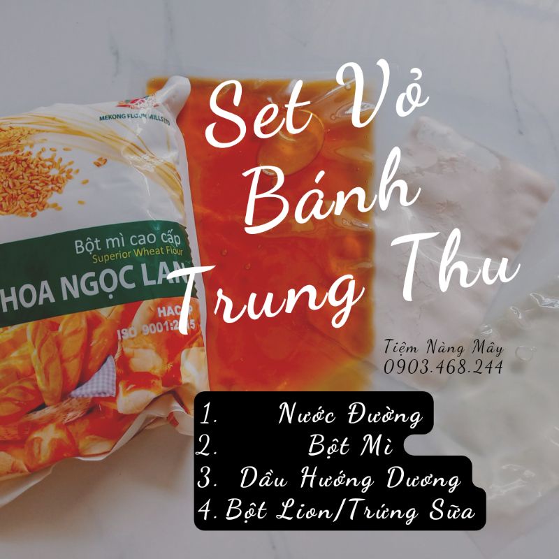 Set vỏ bánh trung thu (nguyên liệu)