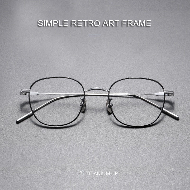 Gọng Kính Thời Trang Retro Bằng Titanium 80802