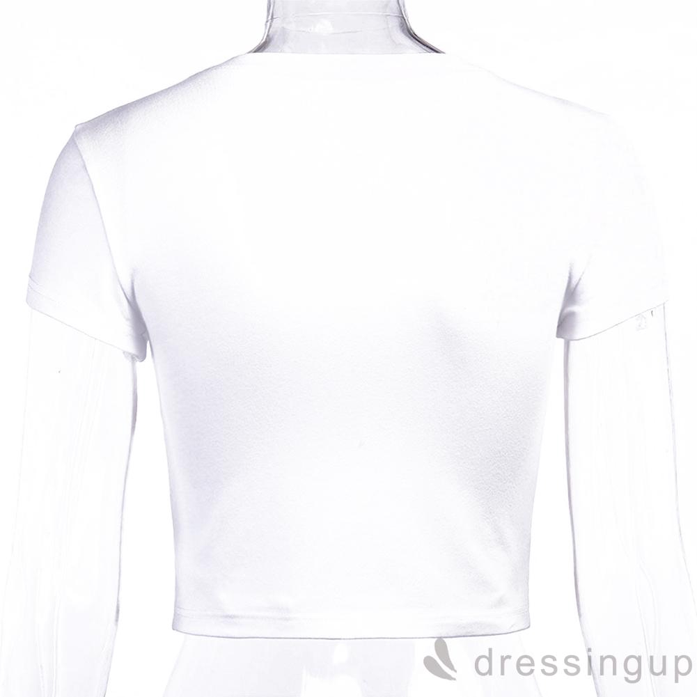 Áo Thun Tay Ngắn In Chữ S / M / L