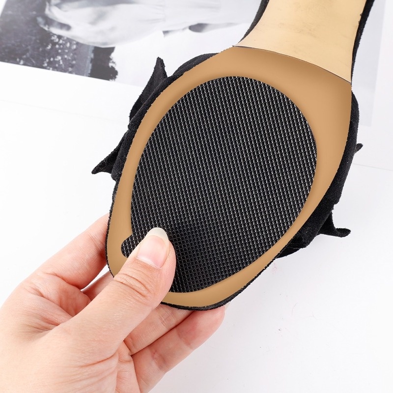1 Cặp Miếng Dán Đế Giày Cao Gót Bằng Cao Su Chống Trượt Chống Mòn Cho Nam Nữ