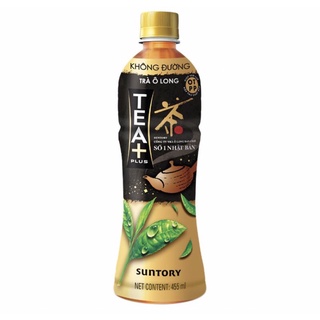 Trà ôlong không đường tea+ chai 455ml