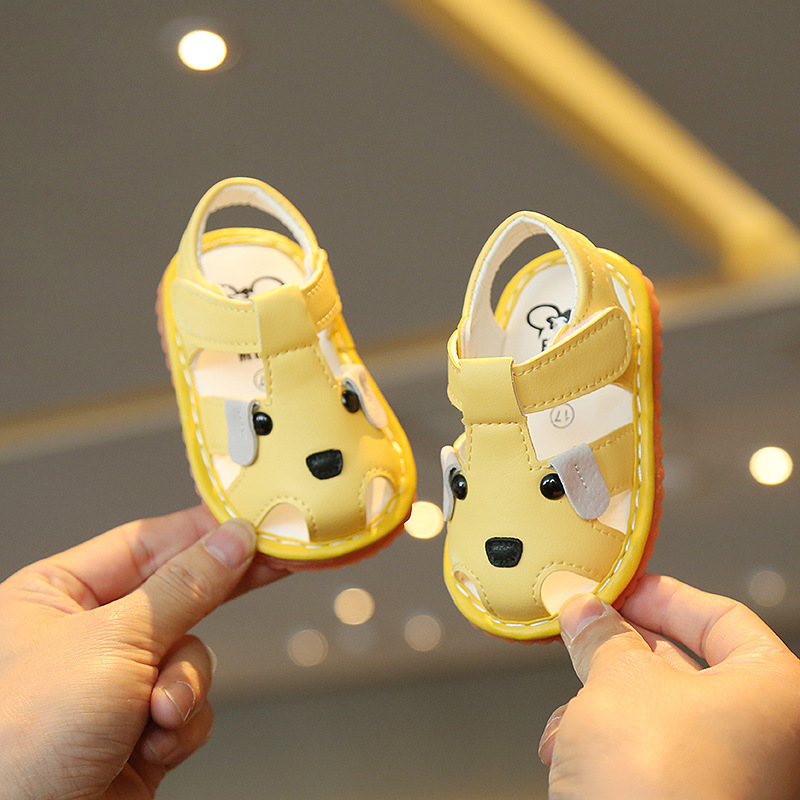 Giày sandal SANTIKUN tập đi chống trượt có âm thanh xinh xắn dành cho bé trai và bé gái