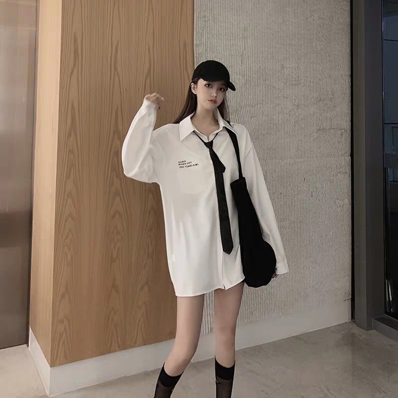 Set Áo sơ mi Cavat kèm Chân váy xếp ly khóa kéo hot - hàng mới