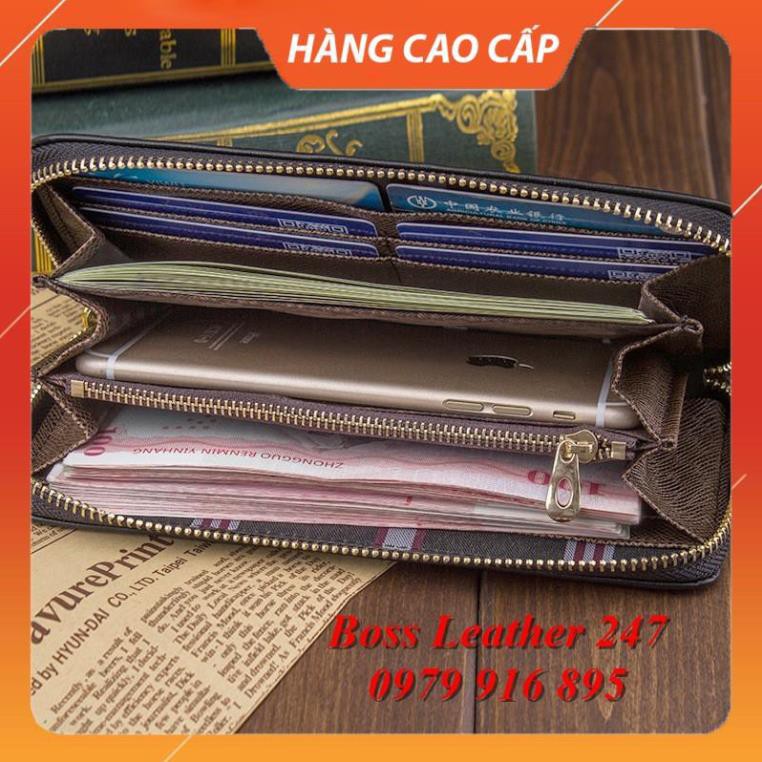 Ví Cầm Tay Nam 💖 FREESHIP 💖 Ví Nam Cầm Tay Chính Hãng WOERFU Ba Màu Cao Cấp, Chất Liệu Da PU Cao Cấp