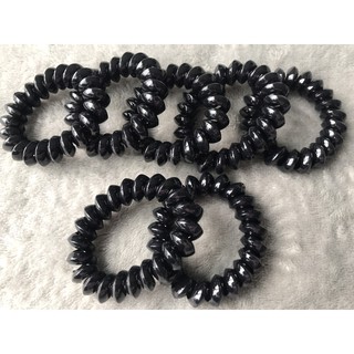 Combo 5 Dây Buộc Tóc, Cột Tóc Lò Xo Màu Đen (Có thể làm vòng tay, móc khoá)