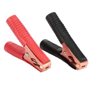 Connector Test Clamp Car Battery Clip 2PCS Red Black Coppering