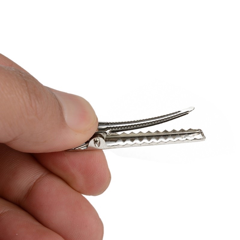 Kẹp mỏ vịt trơn bịch 10 cái 2cm 3,2cm 4cm 5.5cm 6.5cm 7.5cm