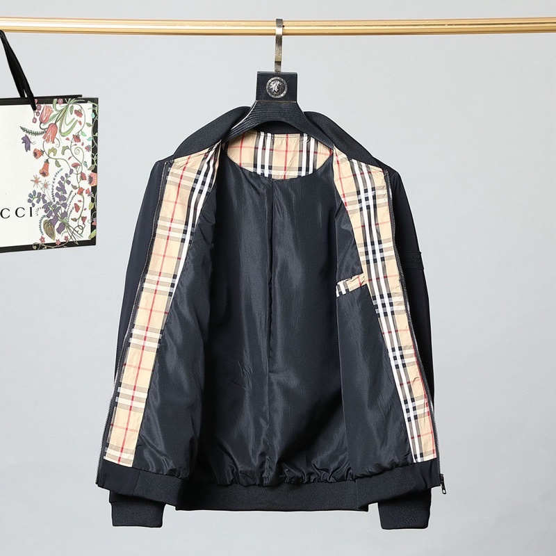 Áo khoác gió nam dáng bomber thương hiệu Burberry BBR cao cấp