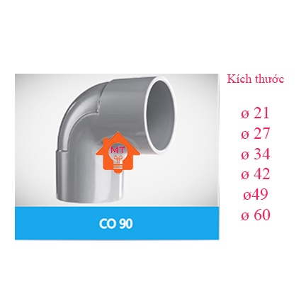 Co 90 PVC Bình Minh 21, 27, 34, 42, 49, 60