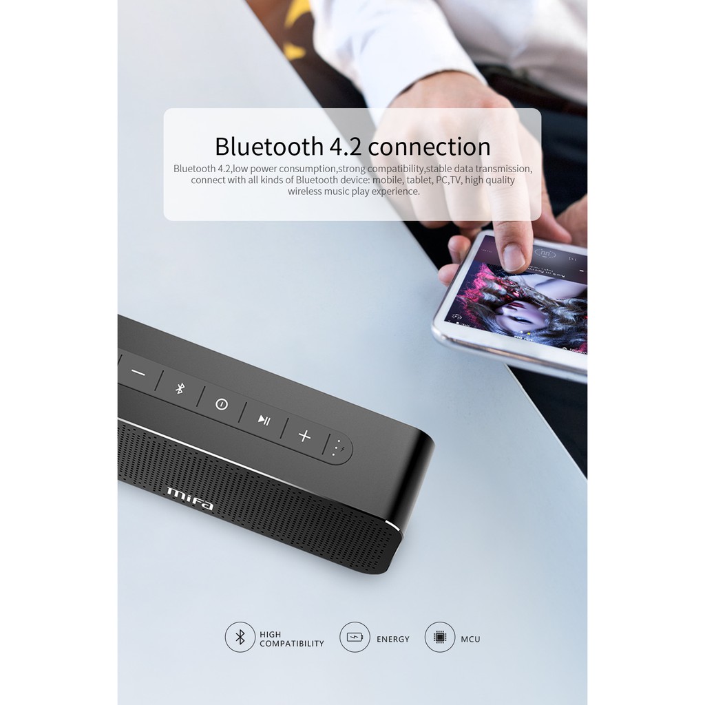 Loa Bluetooth kim loại MIFA A20 Super Bass - Hàng Chính Hãng