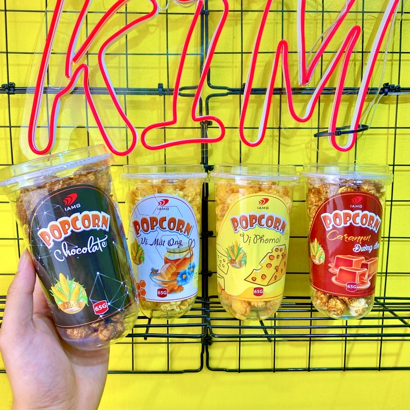Bỏng ngô tẩm vị (Popcorn) cốc 65g