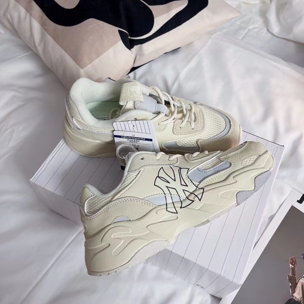 Giày sneaker Nam Nữ MLB Chunky Lite, Hot Nhất 2022, Hack Dáng 6cm, Phong Cách, Cá Tính, Hàng SC, Bản Trung Quốc