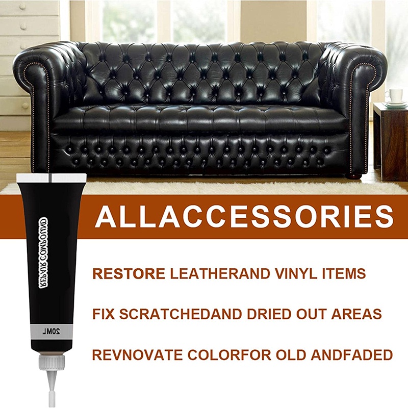 Bộ Kem Vinyl Và Da Tổng Hợp 20ML Dùng Để Sửa Chữa Ghế Sofa / Nội Thất / Ghế Ngồi Xe Hơi / Đồ Nội Thất / Thuyền
