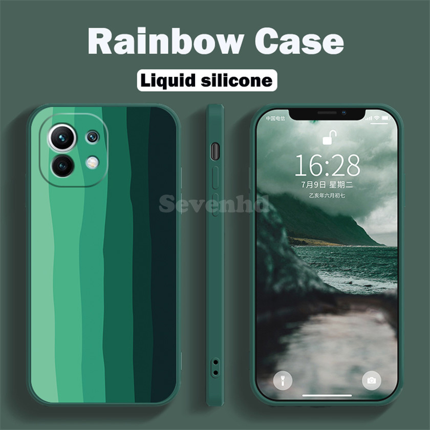 Ốp Lưng Silicone Mềm Màu Cầu Vồng Cho Oppo A55 A9 A5 A31 2020 Reno 5 Pro 3 A5S A3S A92 A72 A52 F11 F9 Pro | BigBuy360 - bigbuy360.vn