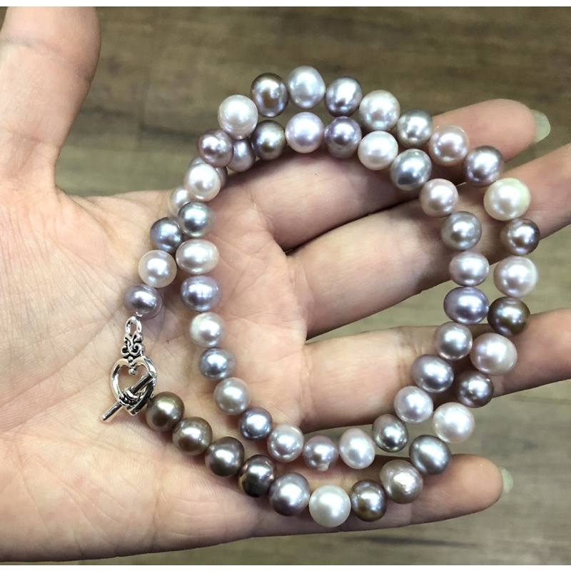 Chuỗi Hạt Ngọc Trai Mix Màu Tím Và Hồng Thời Trang Cho Các Nàng - Ngọc Trai Trường Thịnh