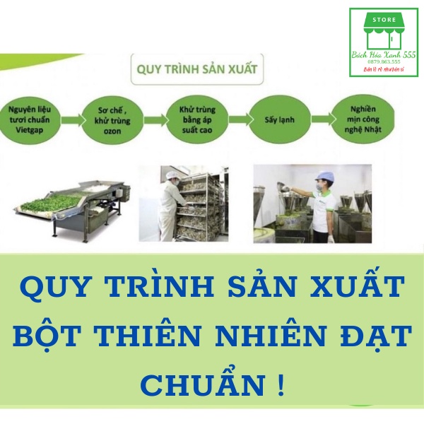 Bột rau má detox nguyên chất 100% Organic, bột rau má tăng giúp làm đẹp da, thanh mát cơ thể - 300gr