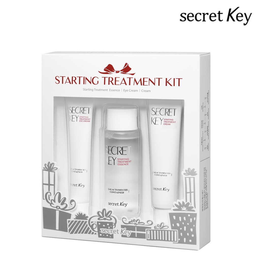 Bộ Kit dưỡng sáng da chống lão loá Secret Key Starting Treatment Kit (Essence, Eye Cream, Cream)