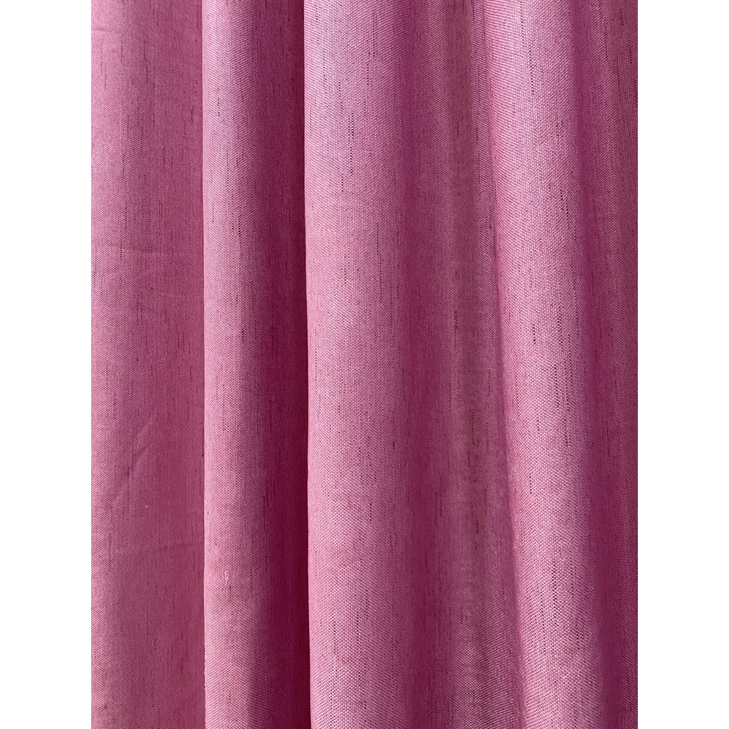 [RÈM CỬA HỒNG] Rèm cửa sổ rèm vải BỐ HỒNG PASTEL- Sẳn khoen- nhiều kích thước lựa chọn ( sản phẩm như hình 100%)